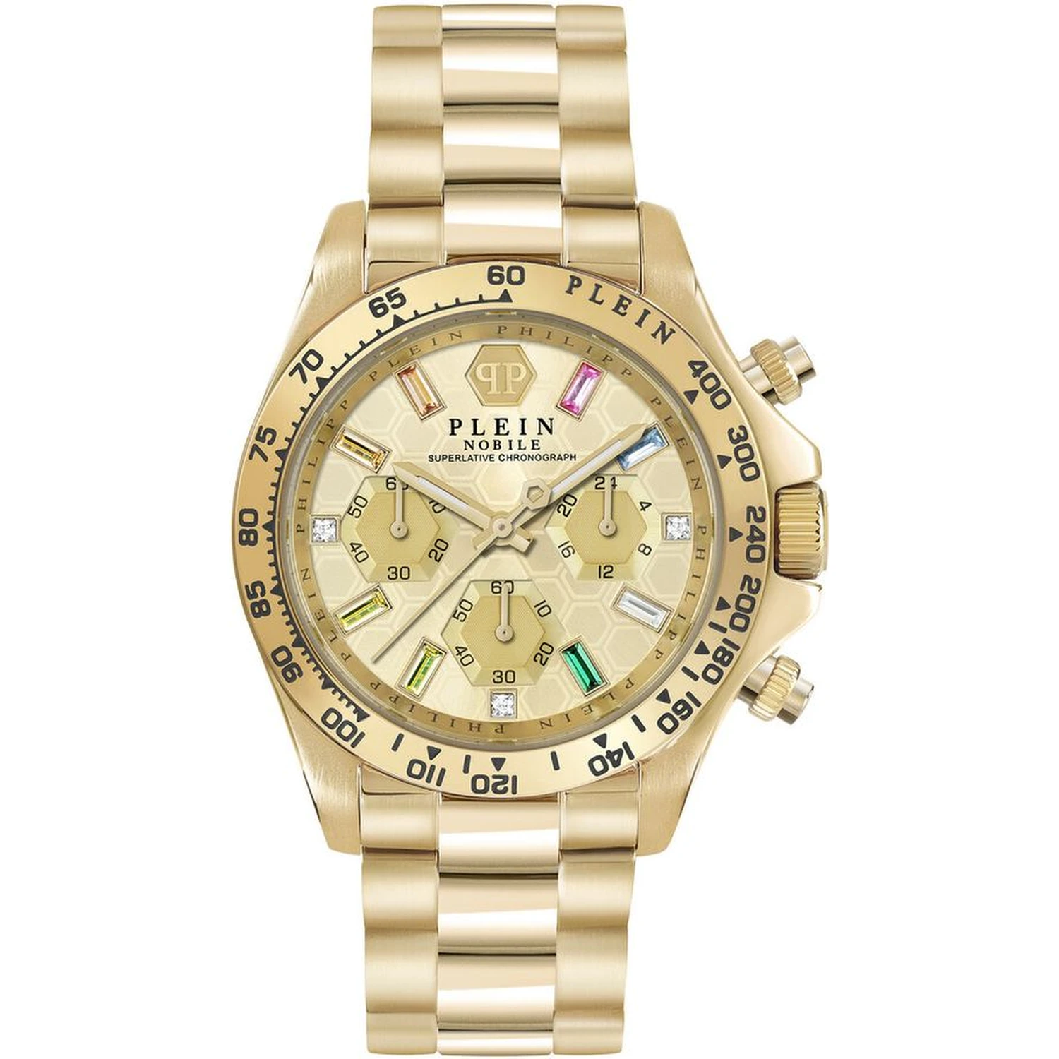 Gold Stainless Steel Dress Watch