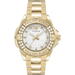 ساعة يد رسمية من الفولاذ المقاوم للصدأ الذهبي