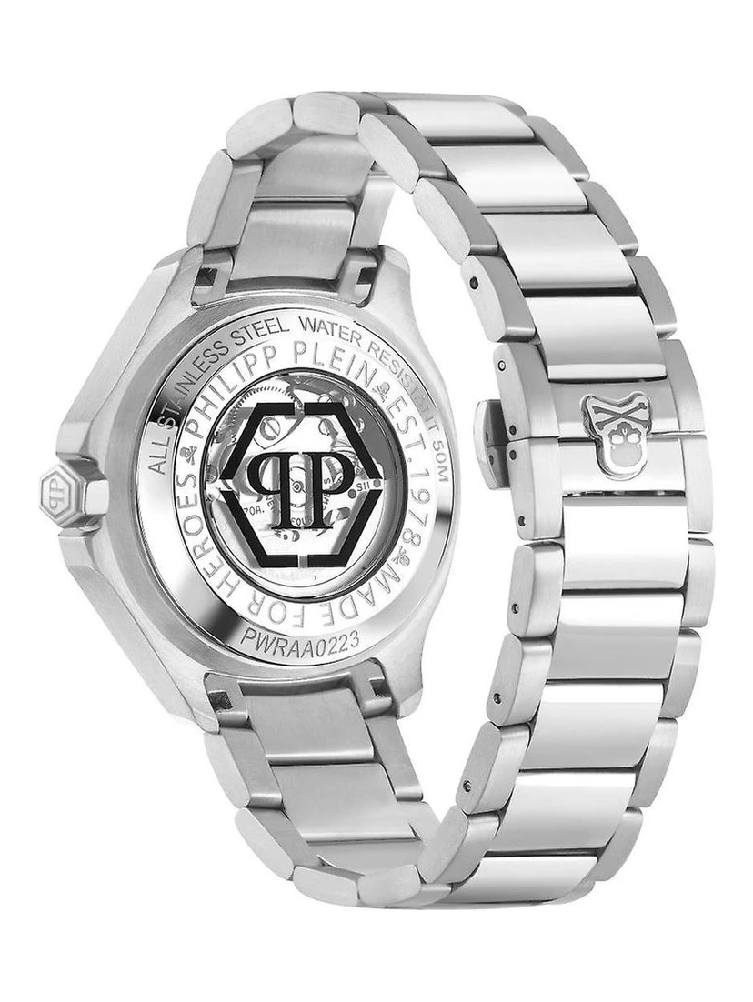 Gray Stainless Steel Dress Watch