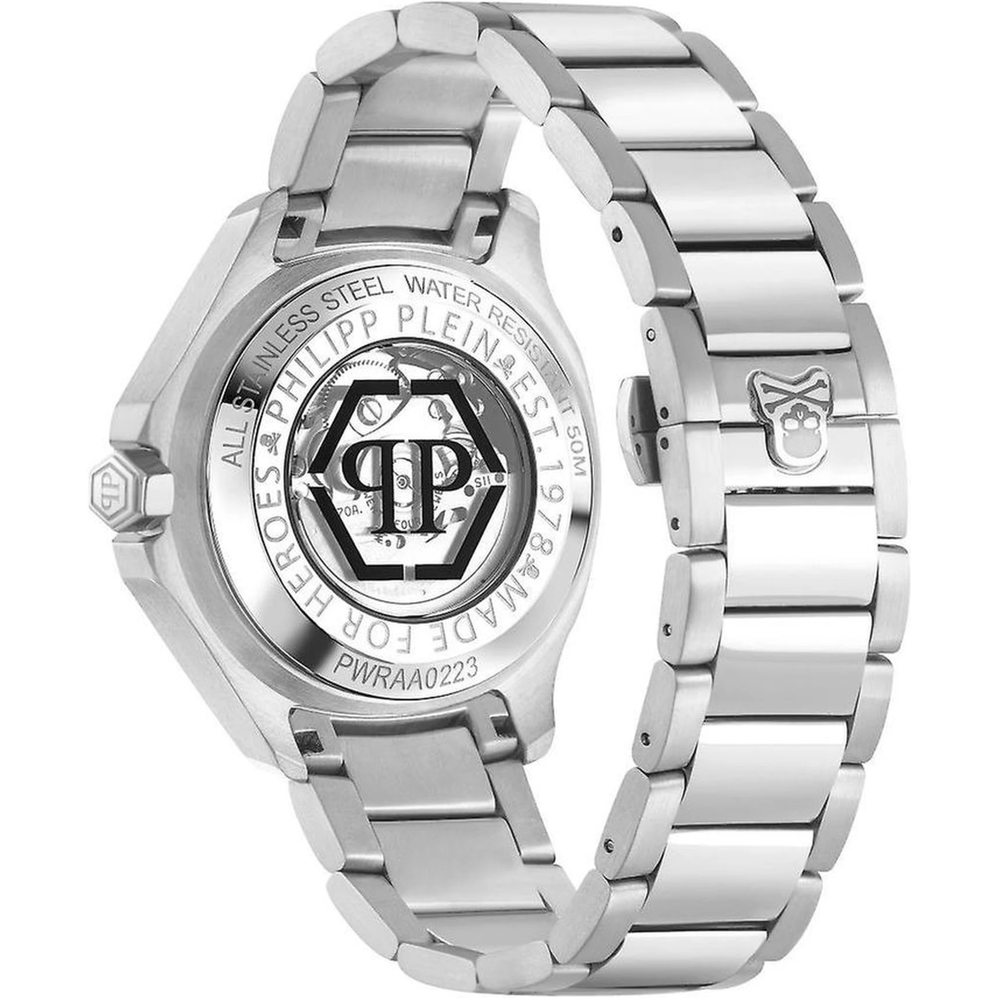 Gray Stainless Steel Dress Watch