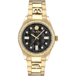 ساعة يد رسمية من الفولاذ المقاوم للصدأ الذهبي