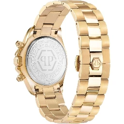 ساعة يد رسمية من الفولاذ المقاوم للصدأ الذهبي