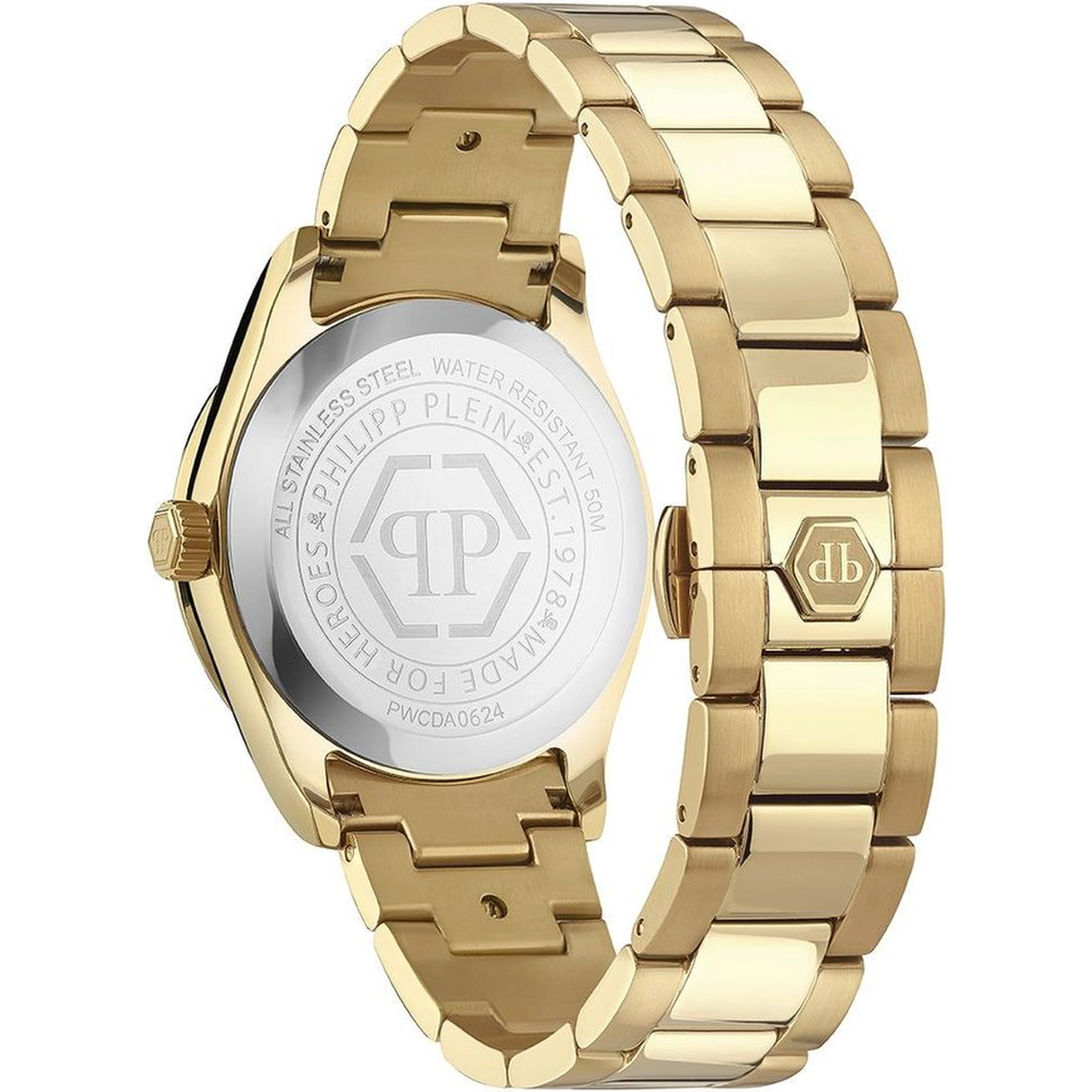 Gold Stainless Steel Dress Watch
