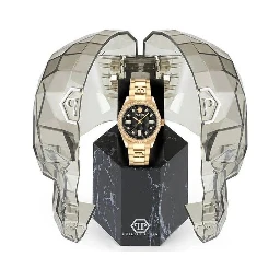 ساعة يد رسمية من الفولاذ المقاوم للصدأ الذهبي