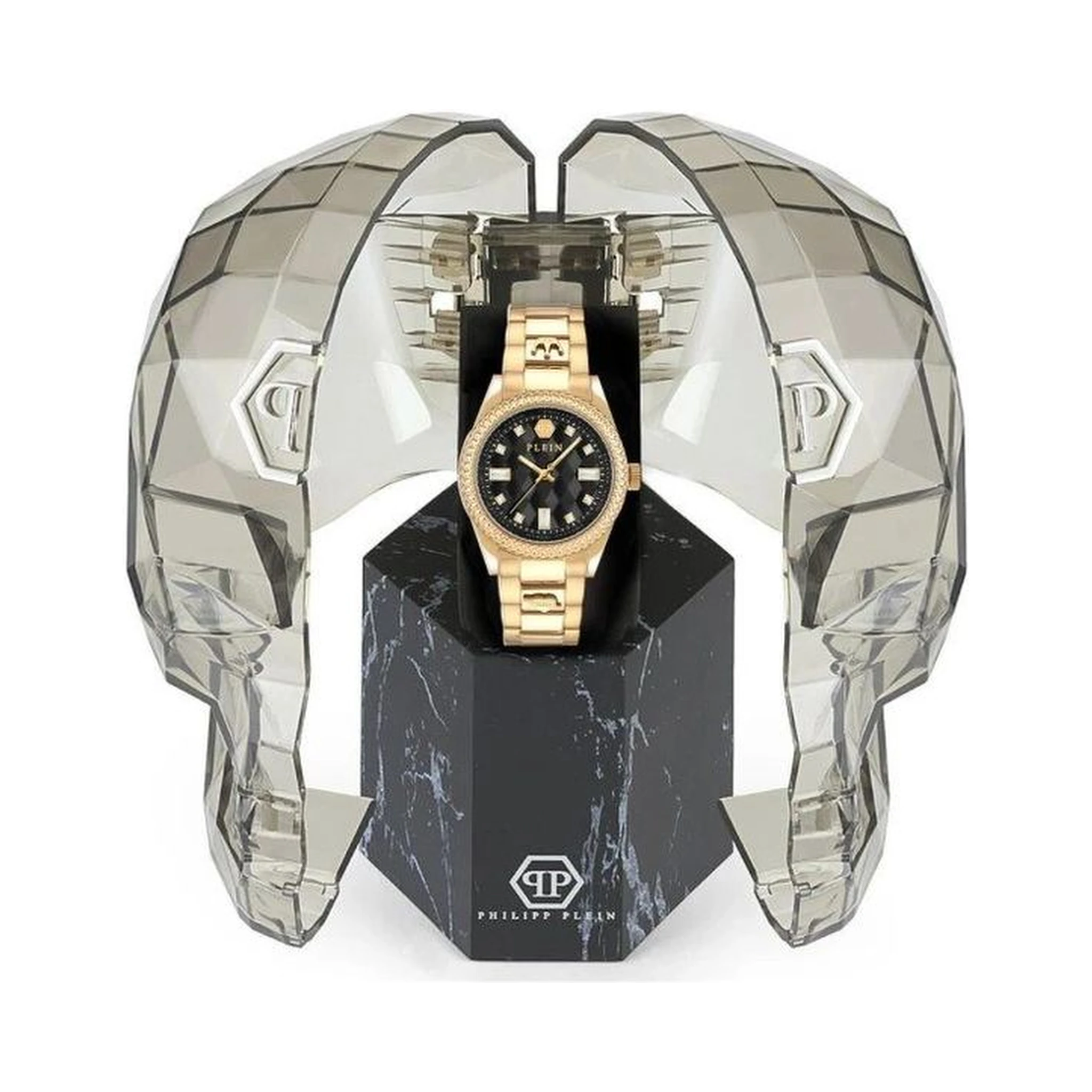 ساعة يد رسمية من الفولاذ المقاوم للصدأ الذهبي