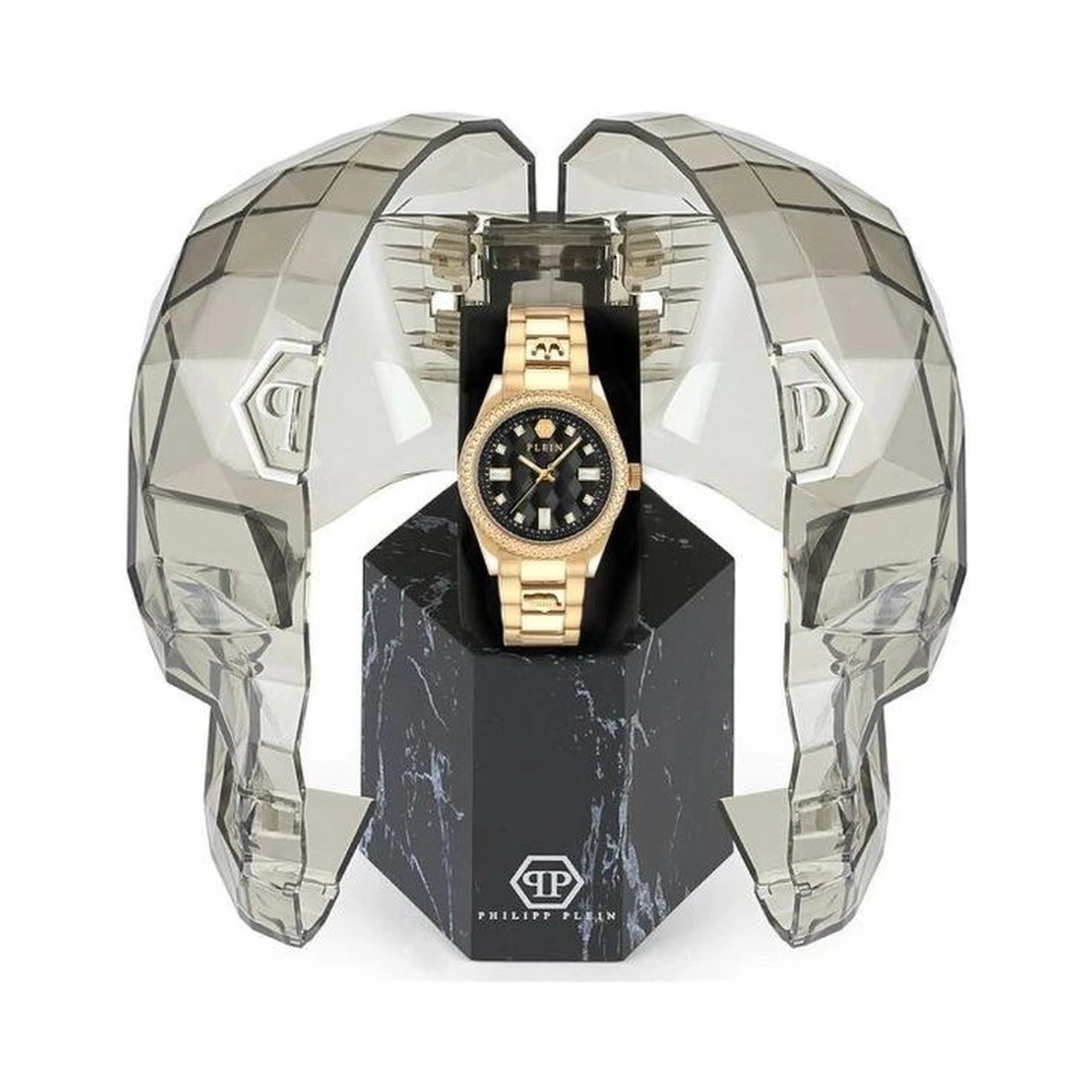 Gold Stainless Steel Dress Watch