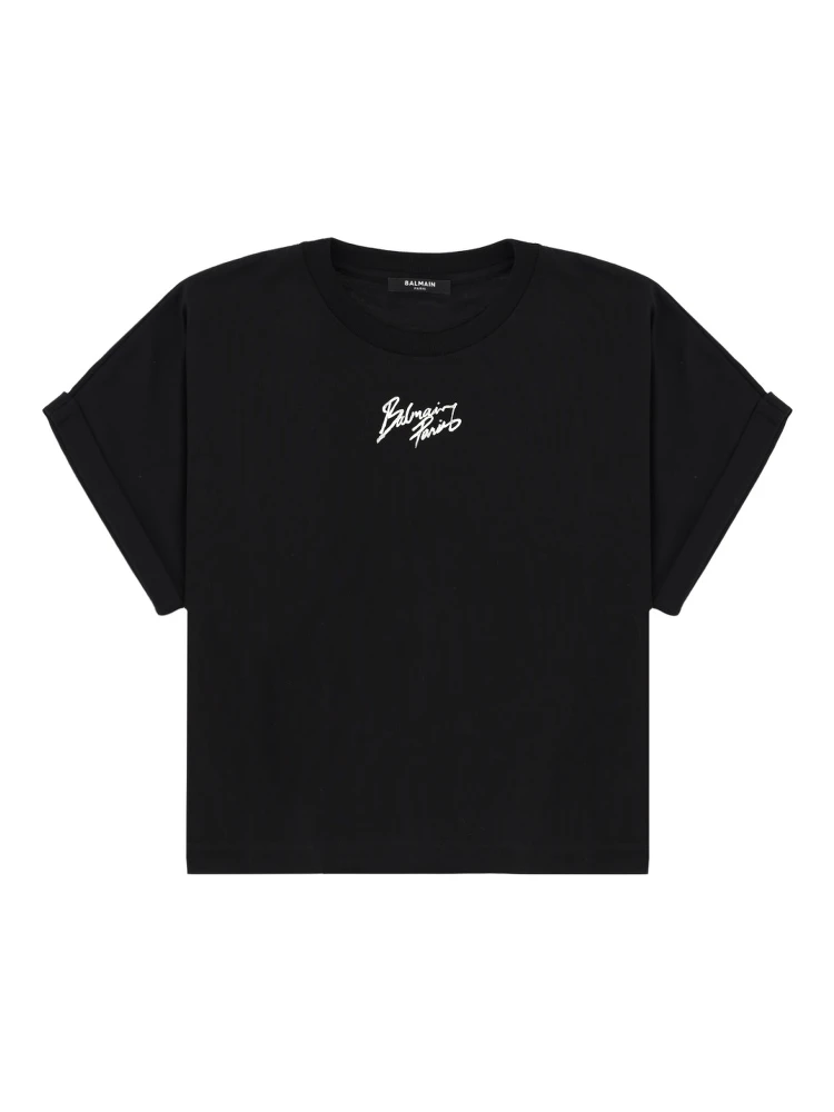 CROPPED T-SHIRT WITH LOGO
