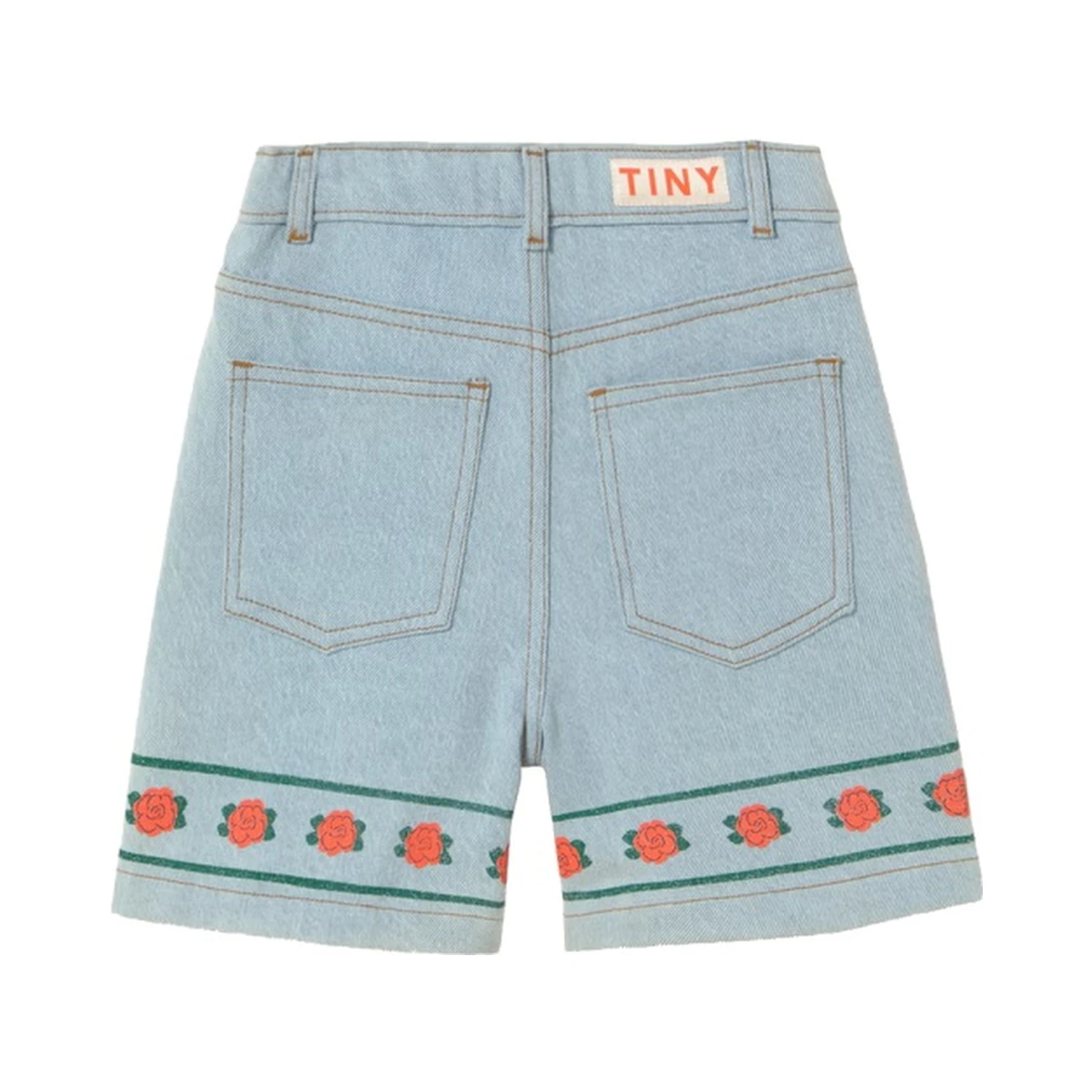 BERMUDA DENIM "ROSES"