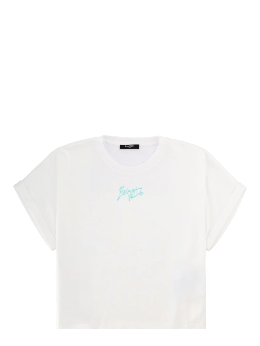 CROPPED T-SHIRT WITH LOGO