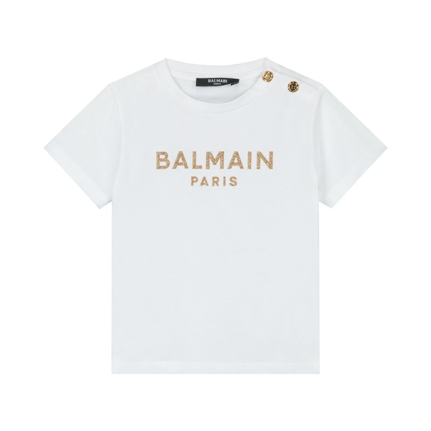 T-SHIRT WITH LOGO AND BUTTONS