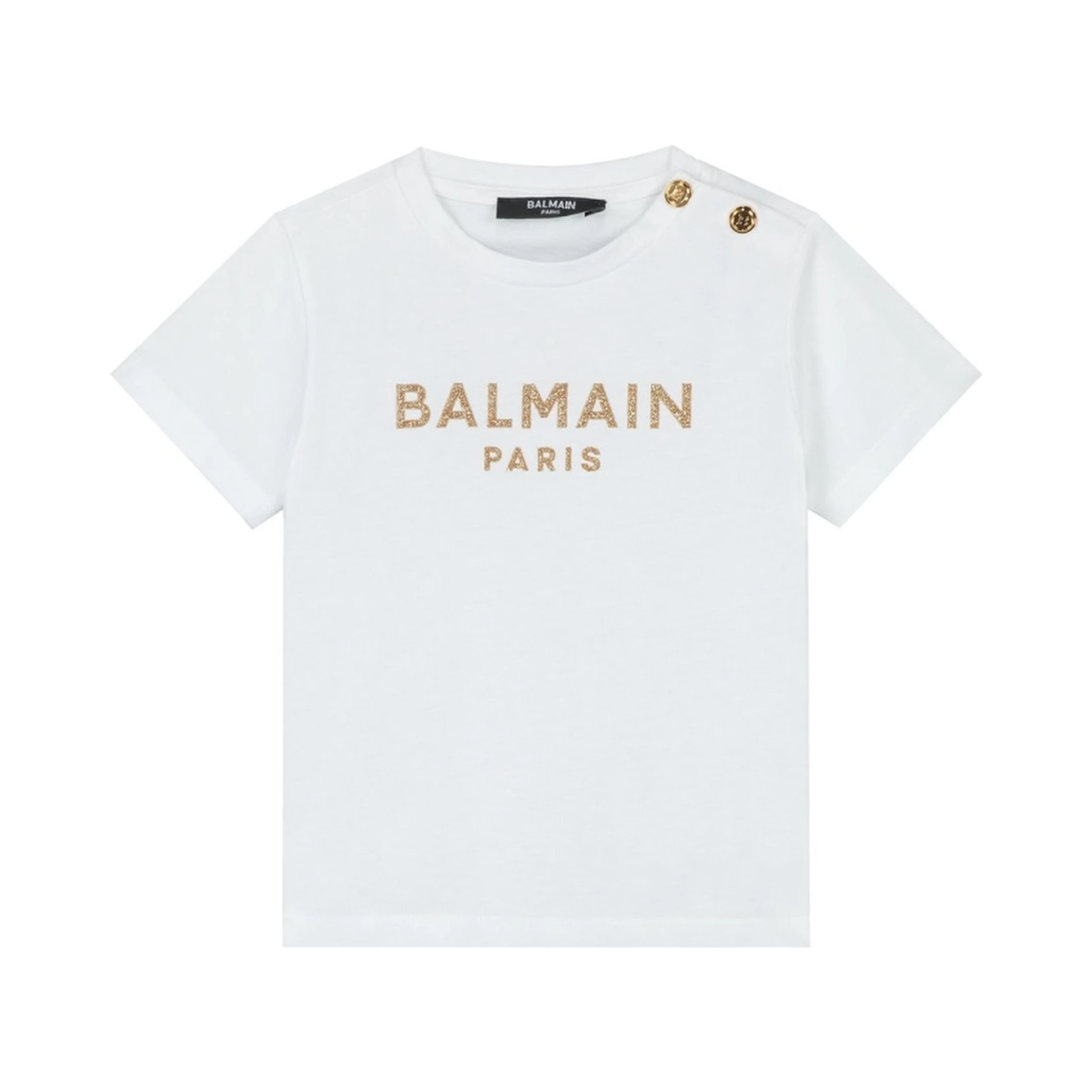 T-SHIRT WITH LOGO AND BUTTONS