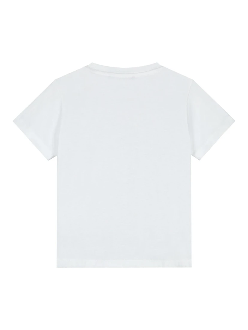 T-SHIRT WITH LOGO AND BUTTONS