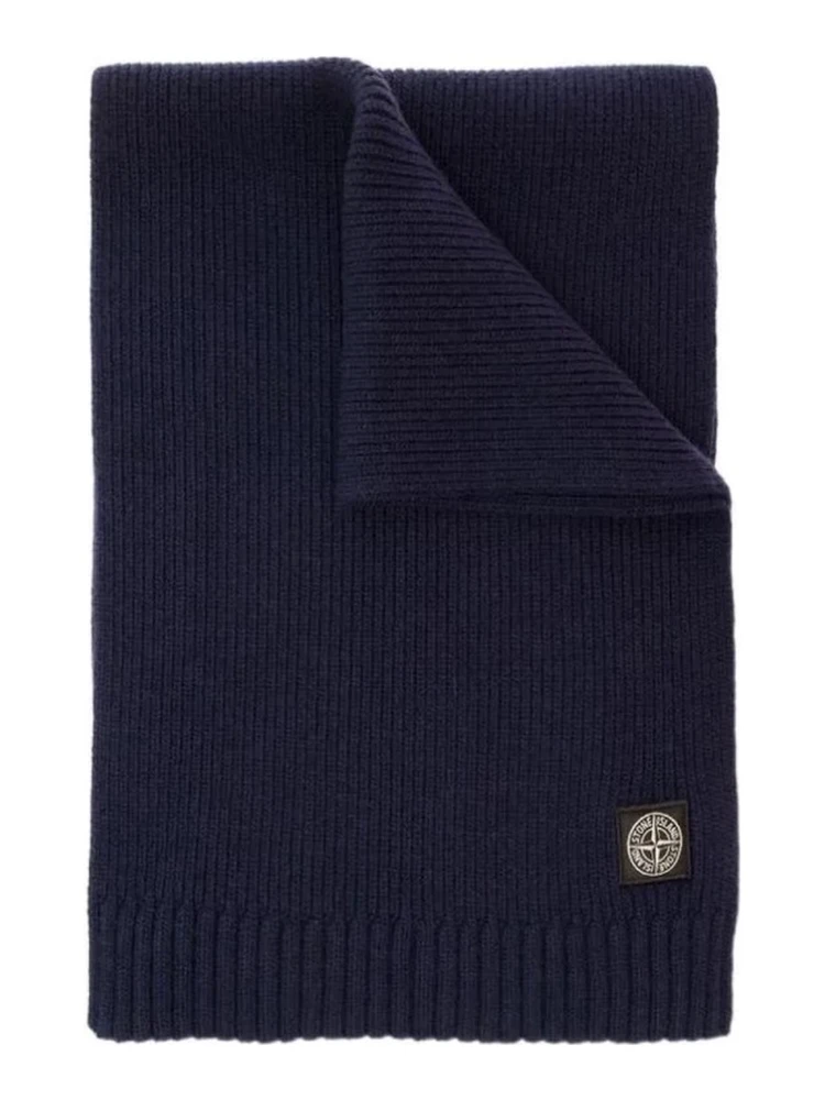SCARF WITH LOGO PATCH