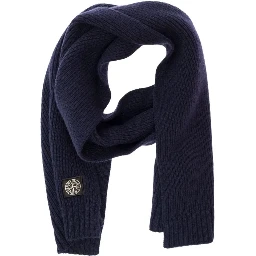 SCARF WITH LOGO PATCH