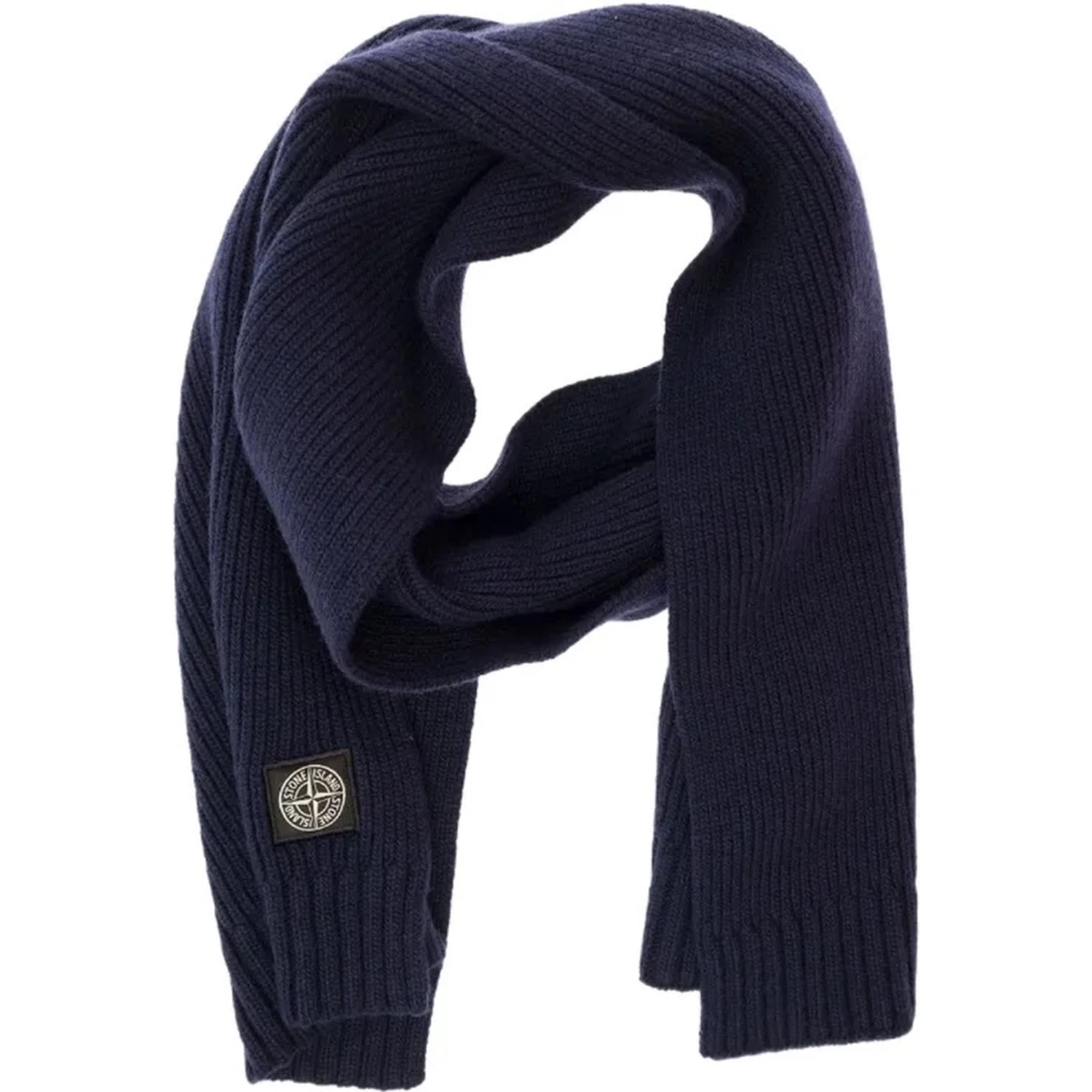 SCARF WITH LOGO PATCH