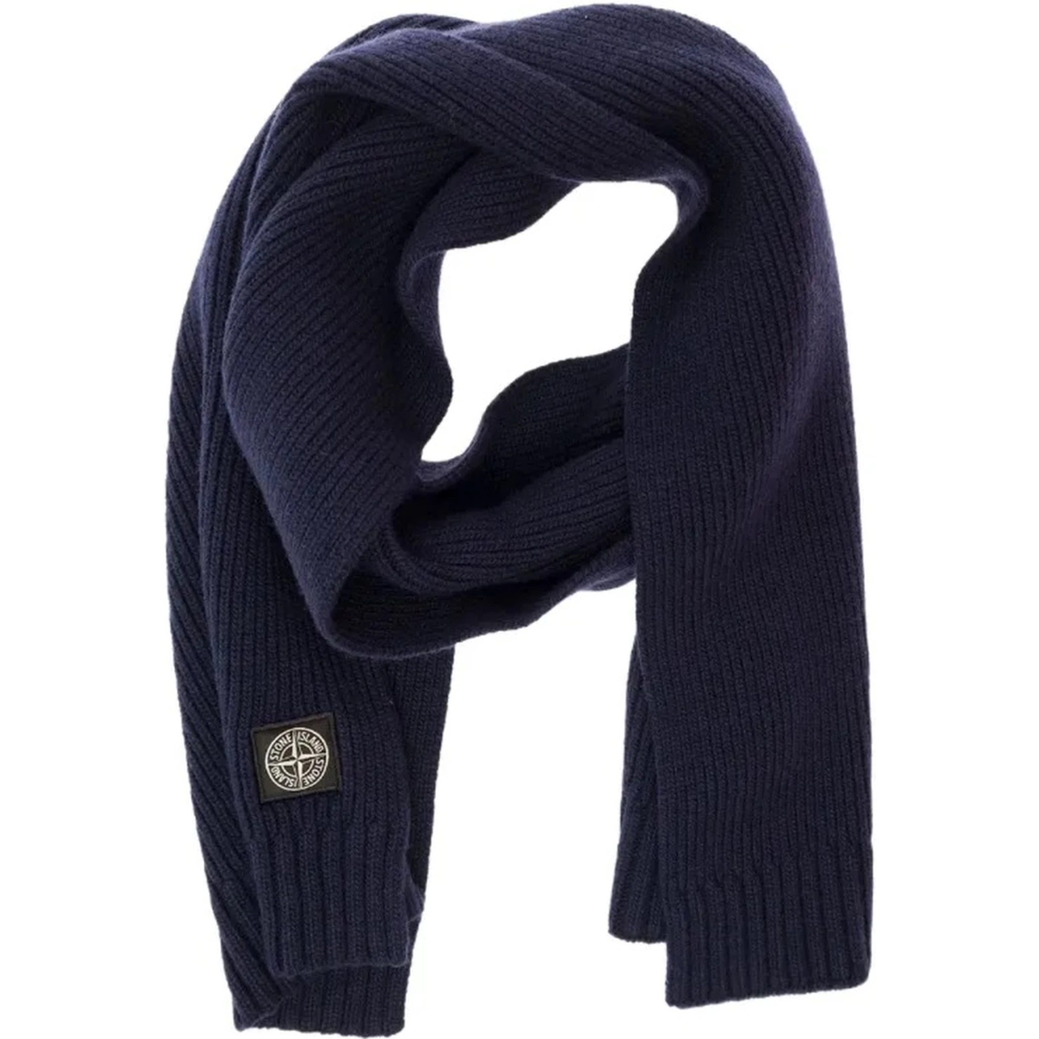 SCARF WITH LOGO PATCH