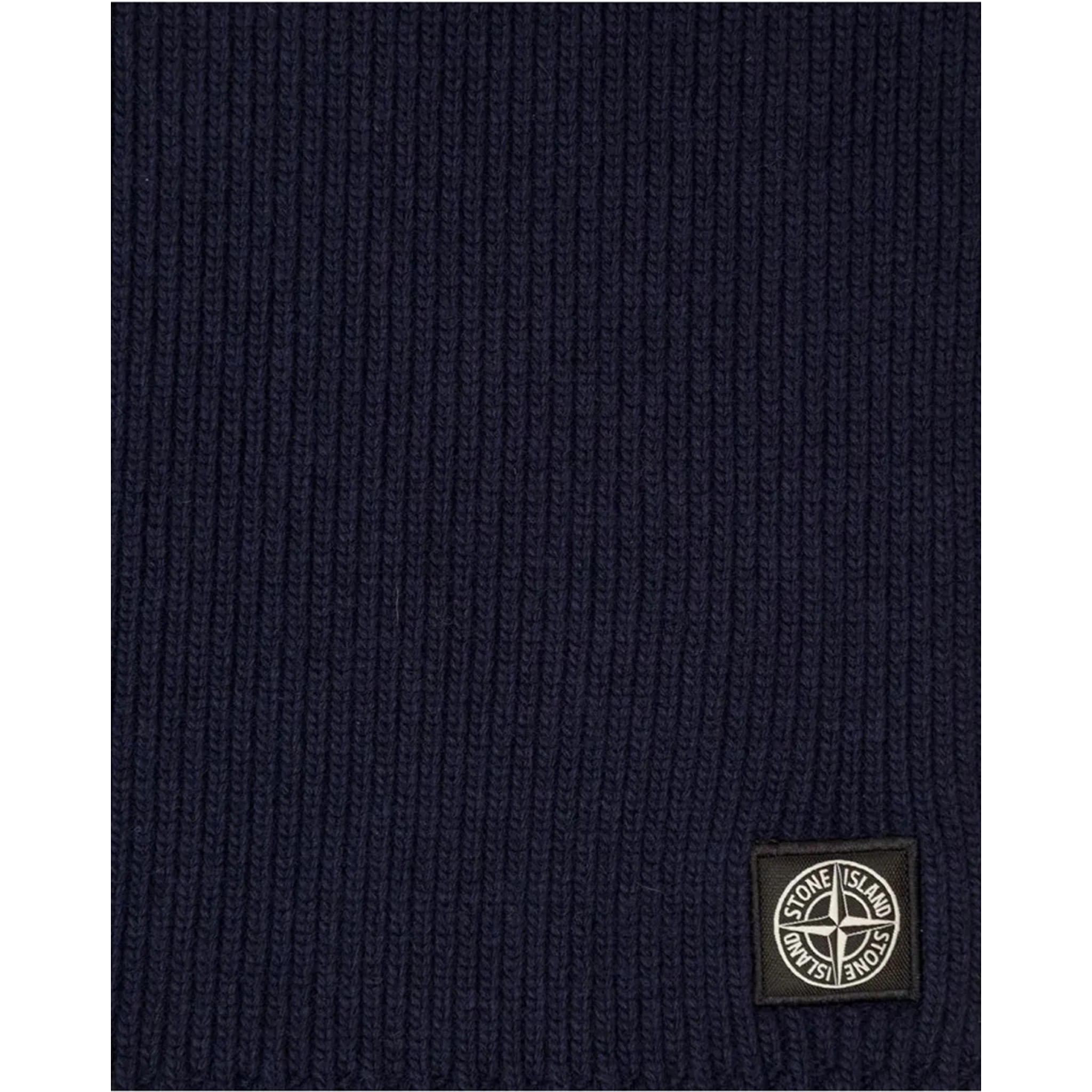 SCARF WITH LOGO PATCH
