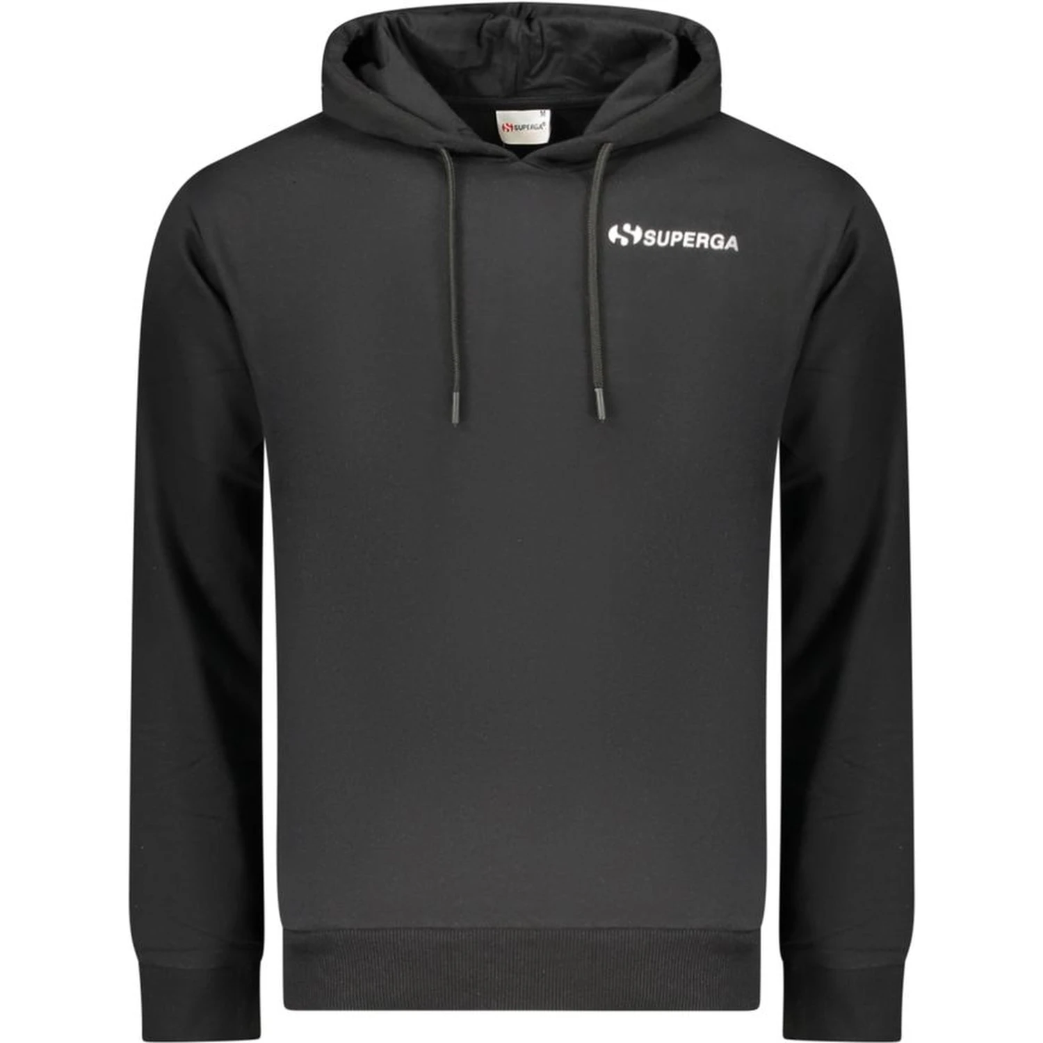 Black Cotton Men's Hoodie