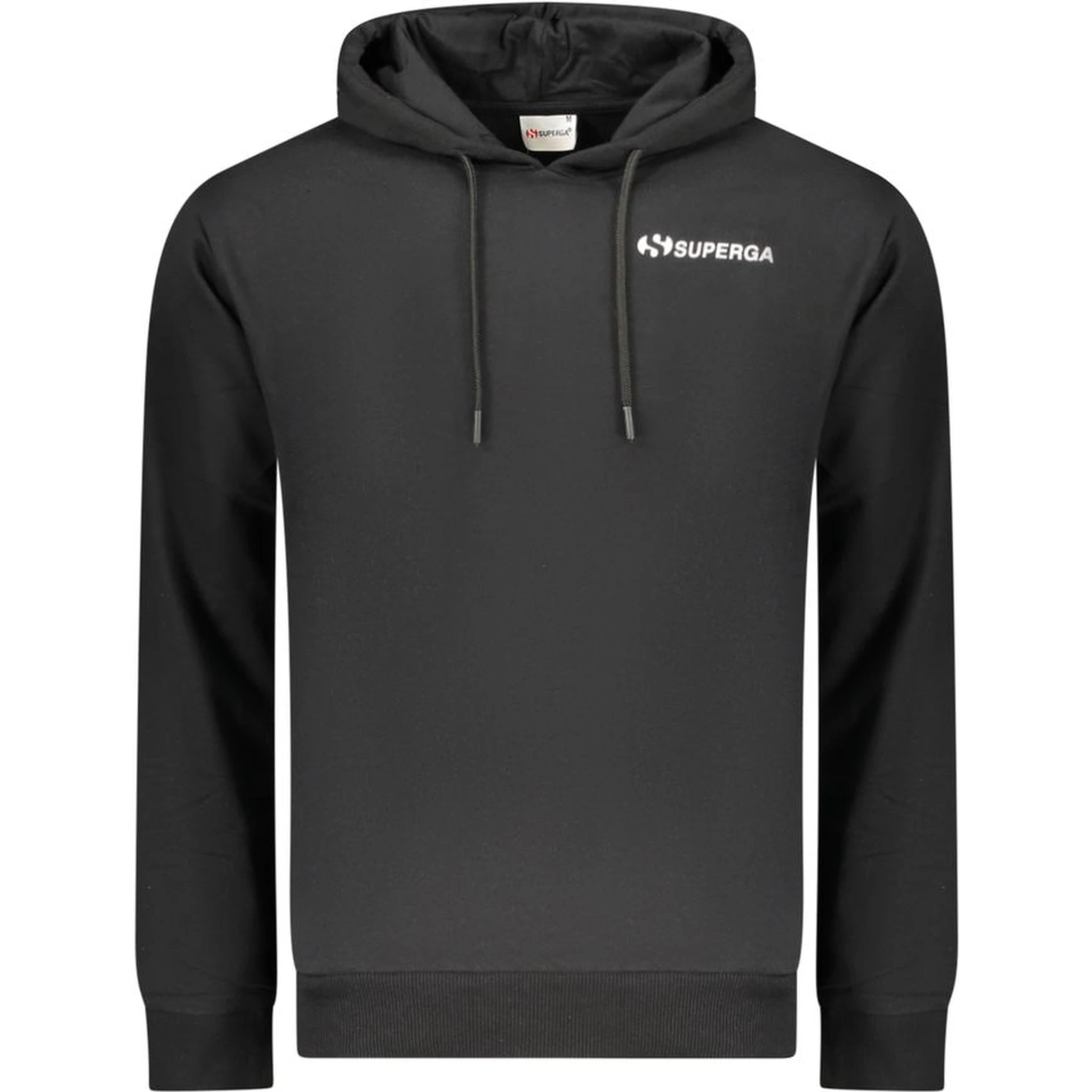 Black Cotton Men's Hoodie