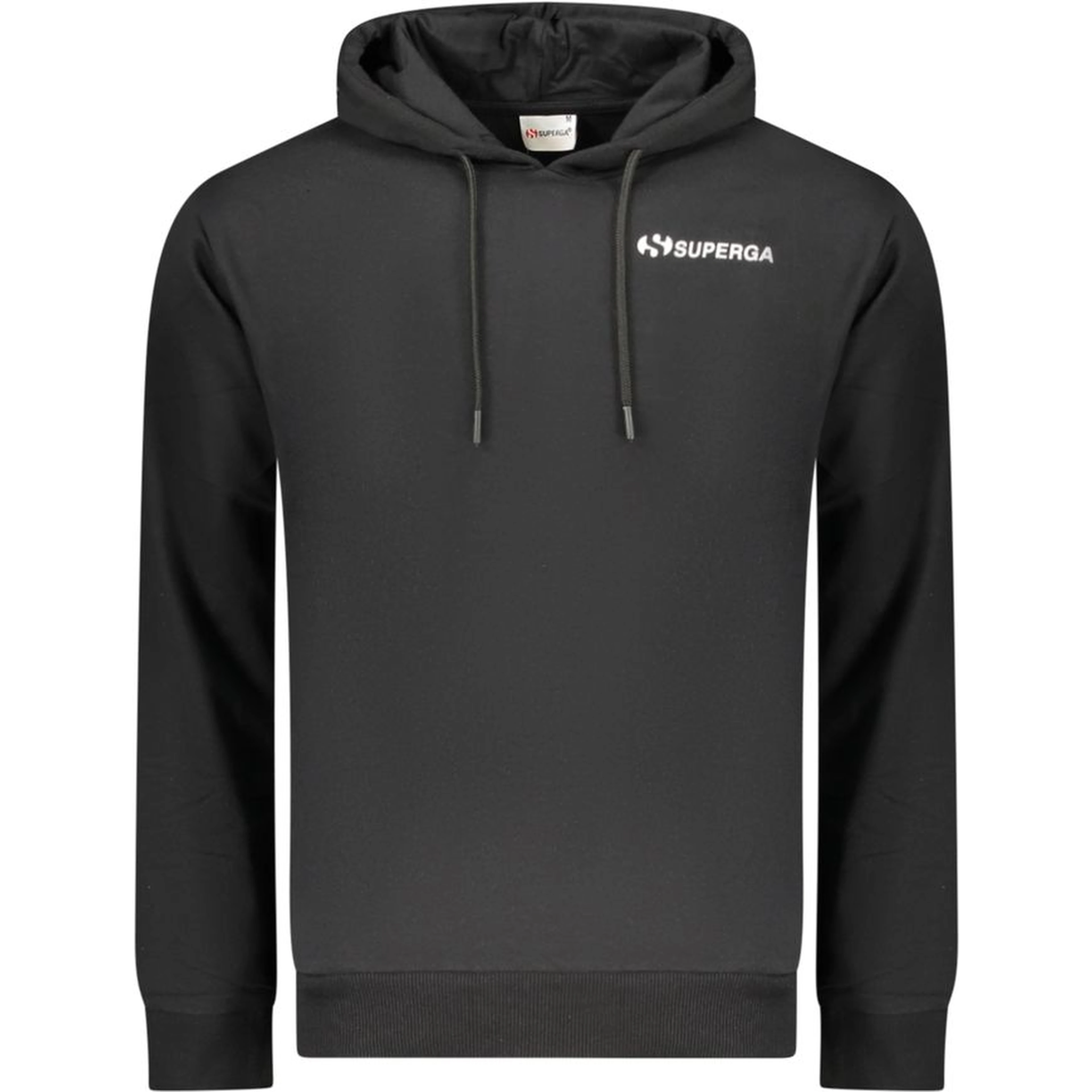 Black Cotton Men's Hoodie