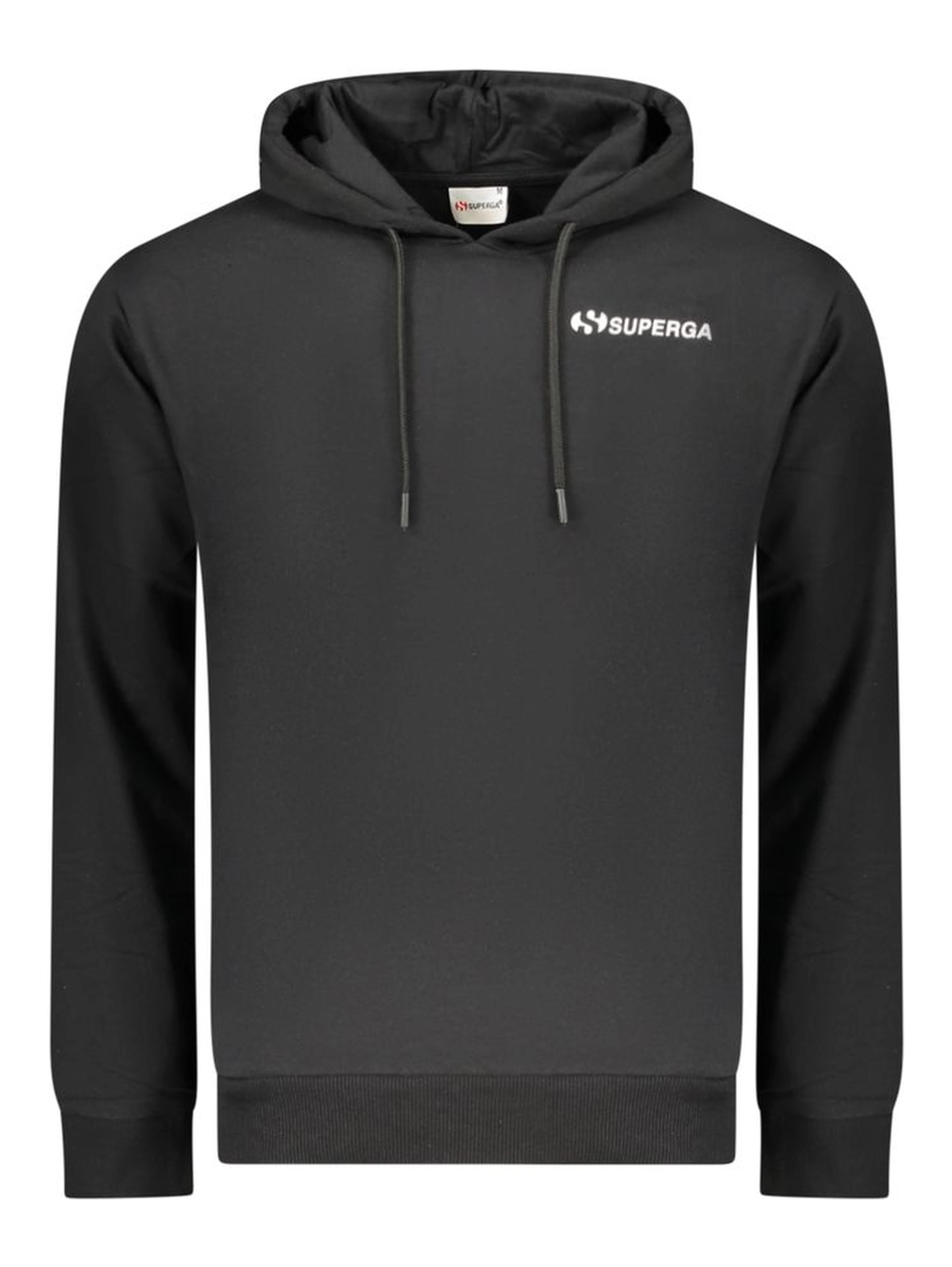 Black Cotton Men's Hoodie