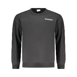 Black Cotton Men's Sweatshirt