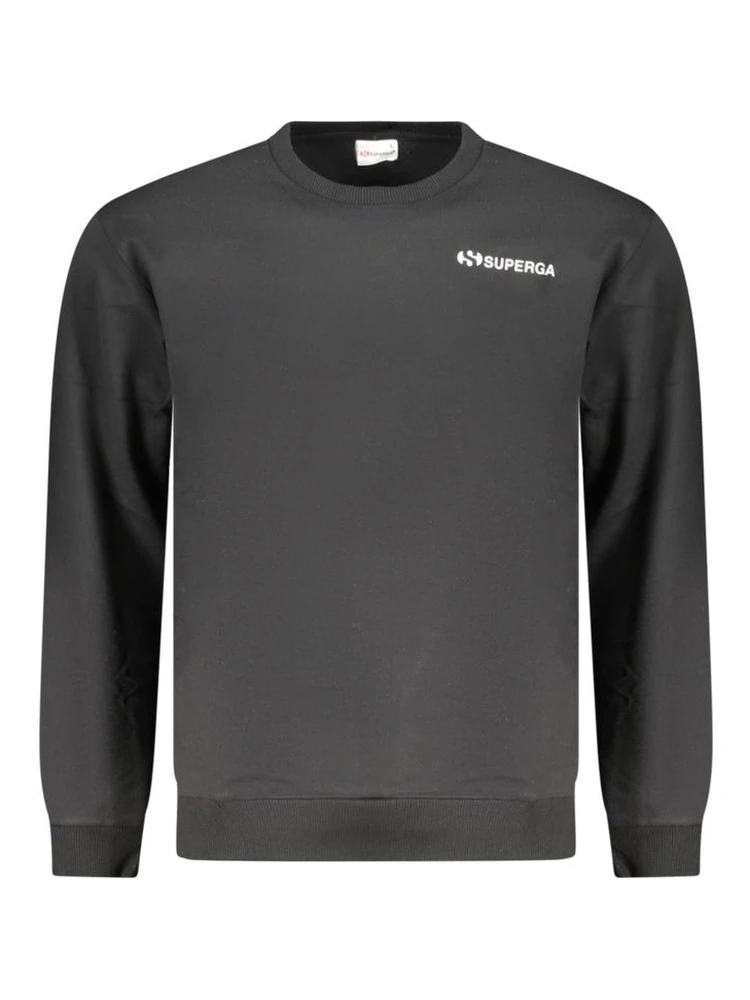 Black Cotton Men's Sweatshirt