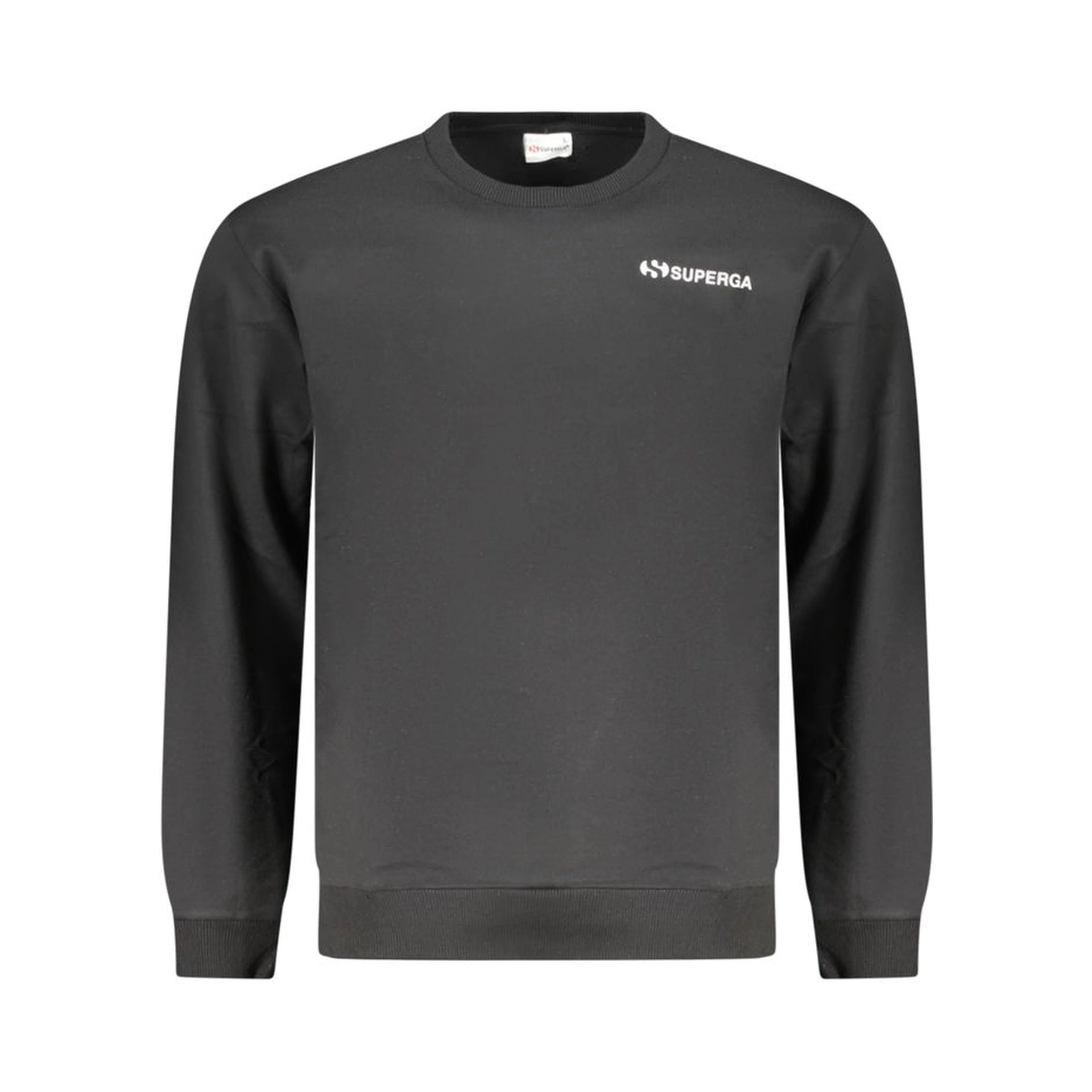Black Cotton Men's Sweatshirt