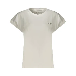 White Cotton Women T-Shirt