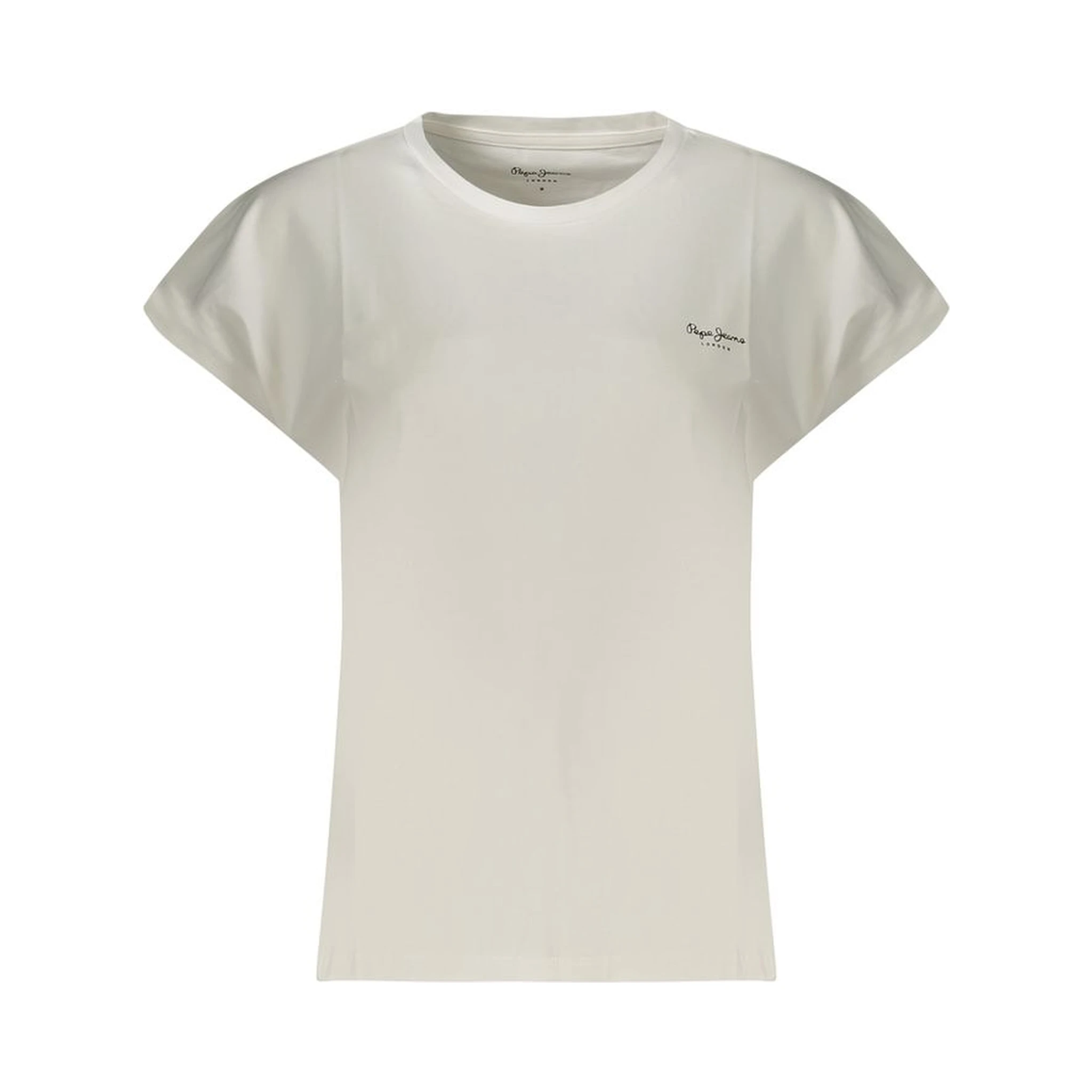 White Cotton Women T-Shirt