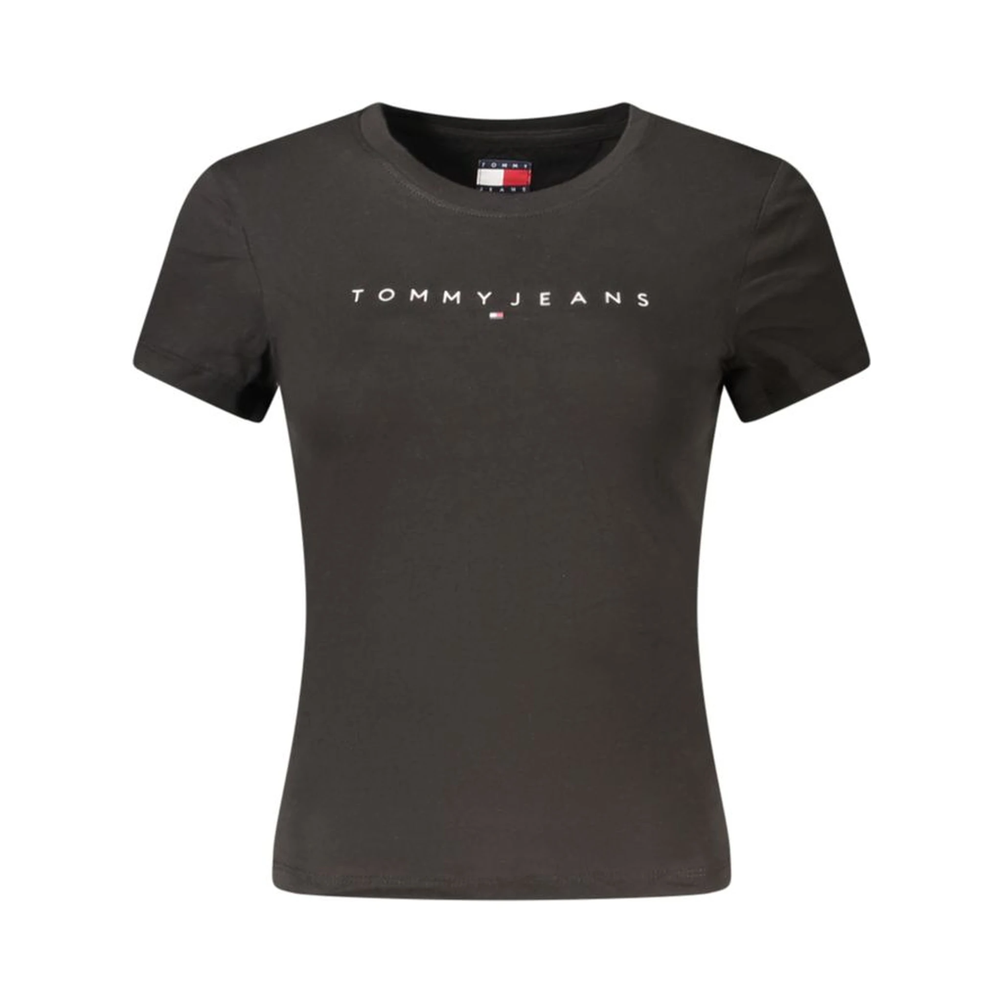 Black Cotton Women T-Shirt
