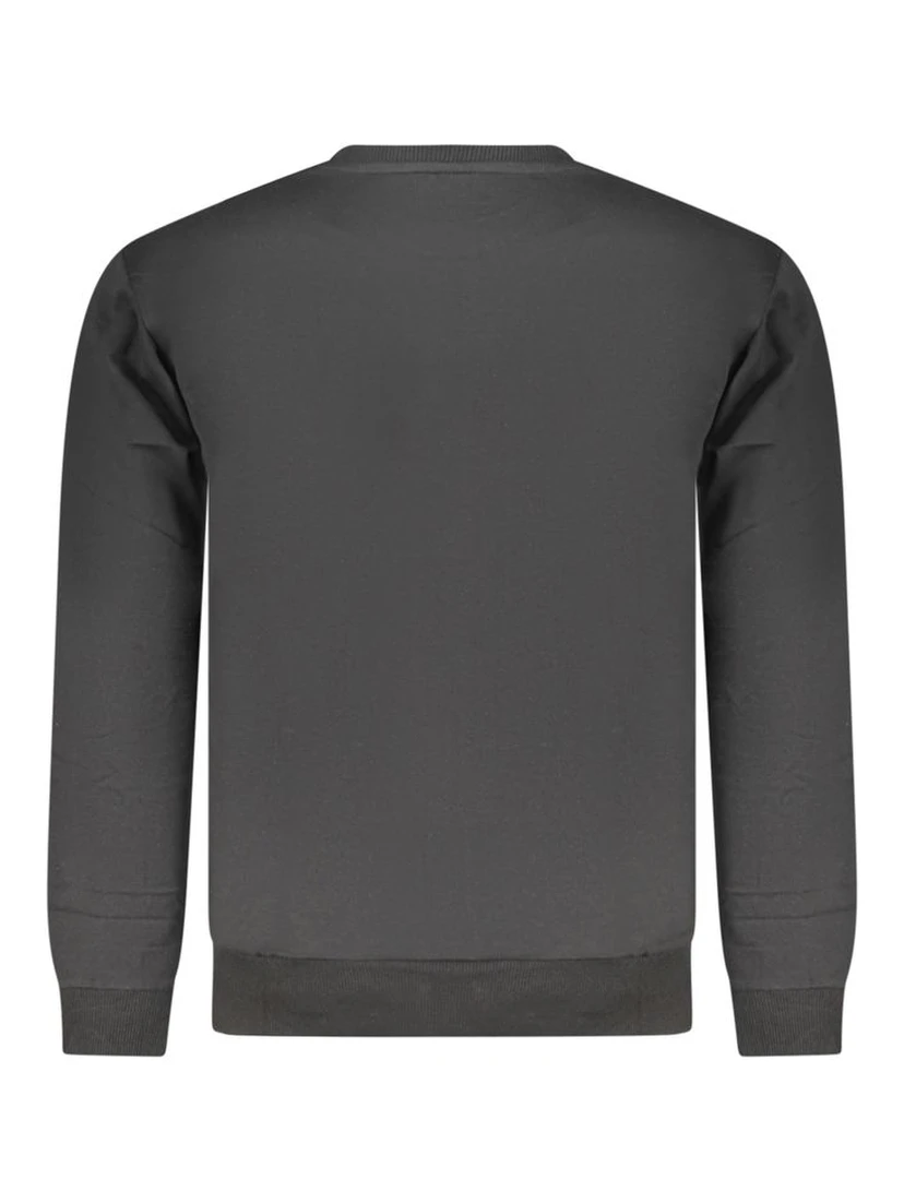 Black Cotton Men's Sweatshirt