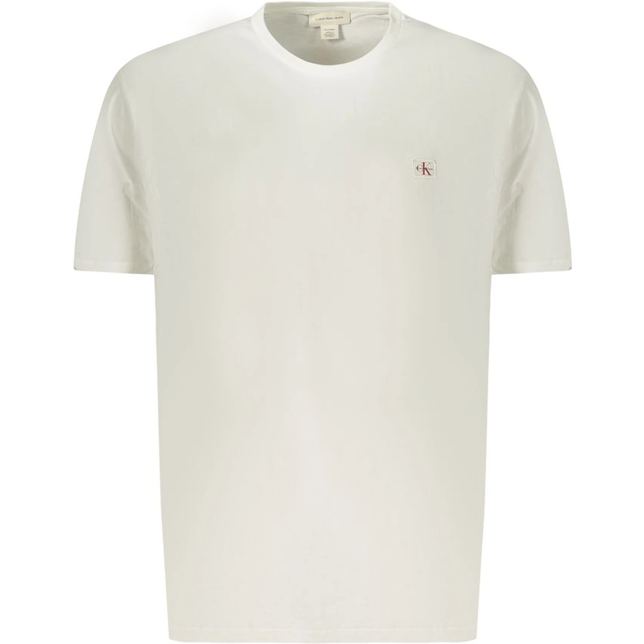 White Cotton Men T-Shirt