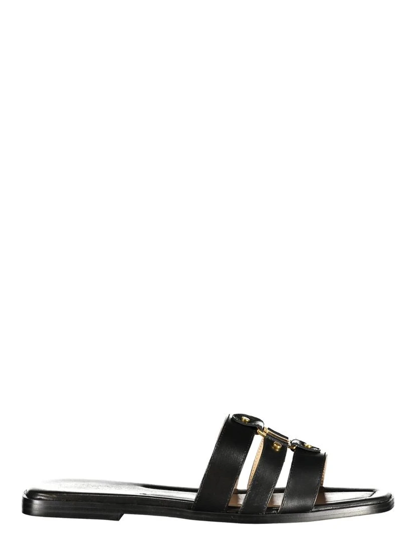 Black Leather Women's Sandal