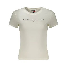 White Cotton Women's T-Shirt