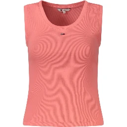 Pink Cotton Women's Tank Top