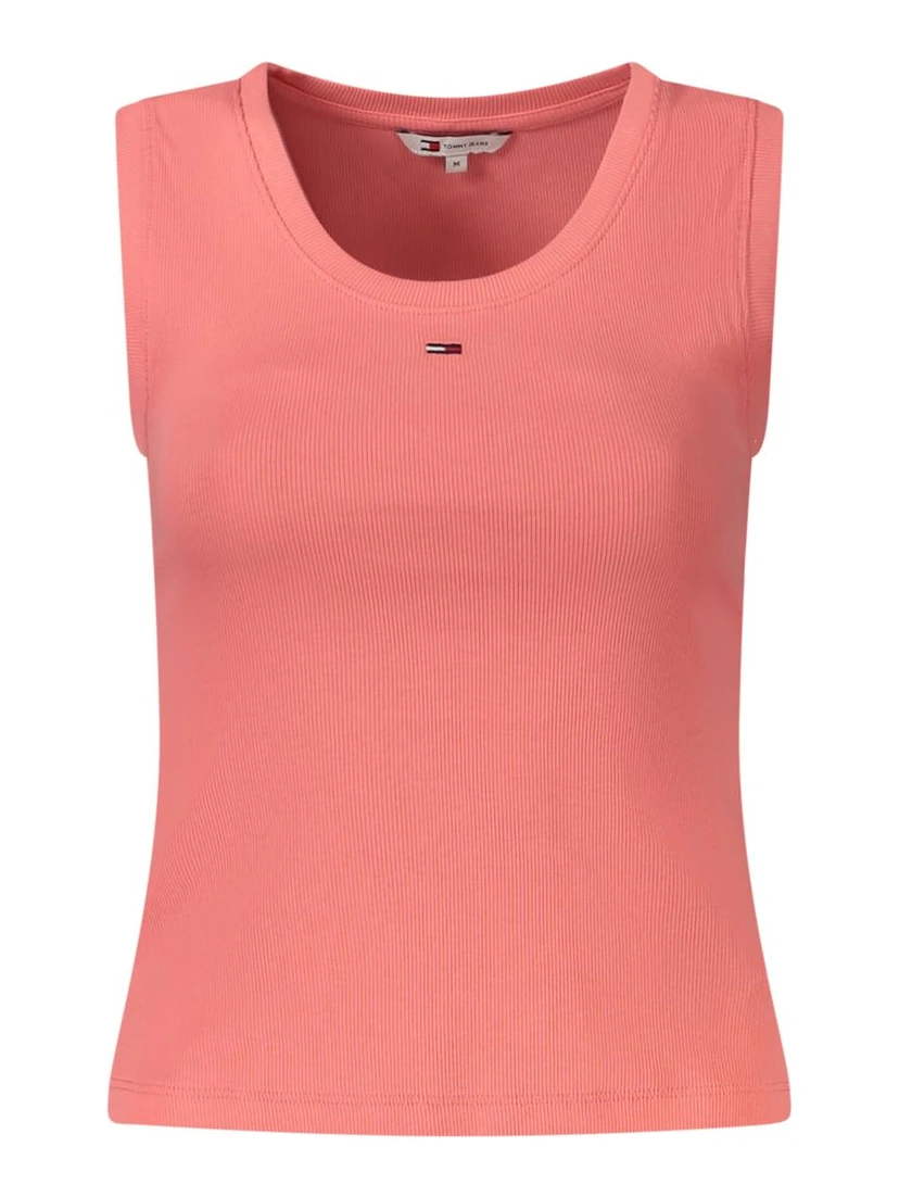 Pink Cotton Women's Tank Top