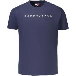 Blue Cotton Men's T-Shirt