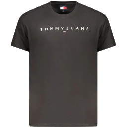 Black Cotton Mens T-Shirt