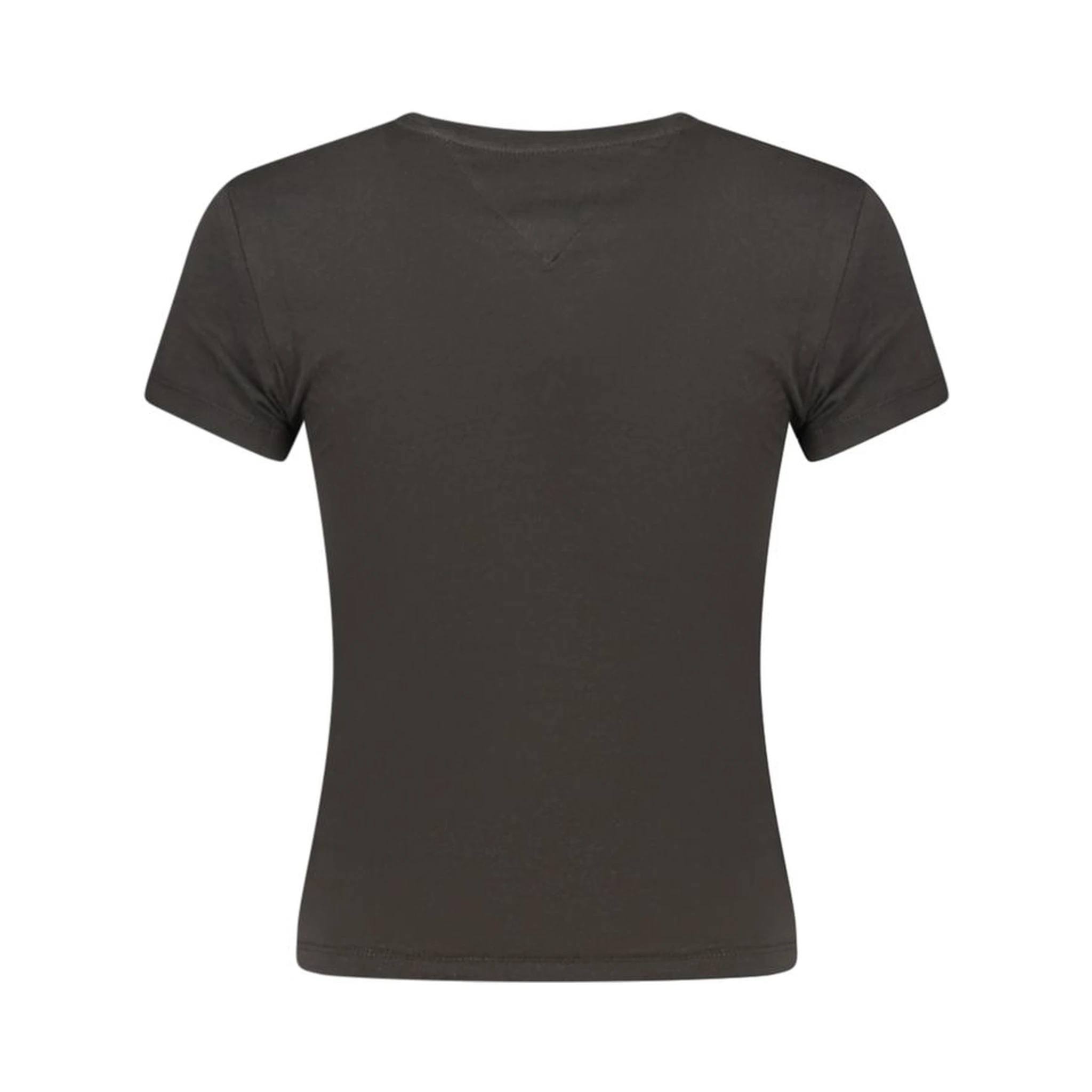 Black Cotton Women T-Shirt