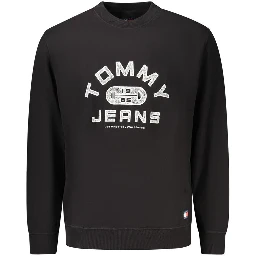 Black Cotton Men's Sweatshirt