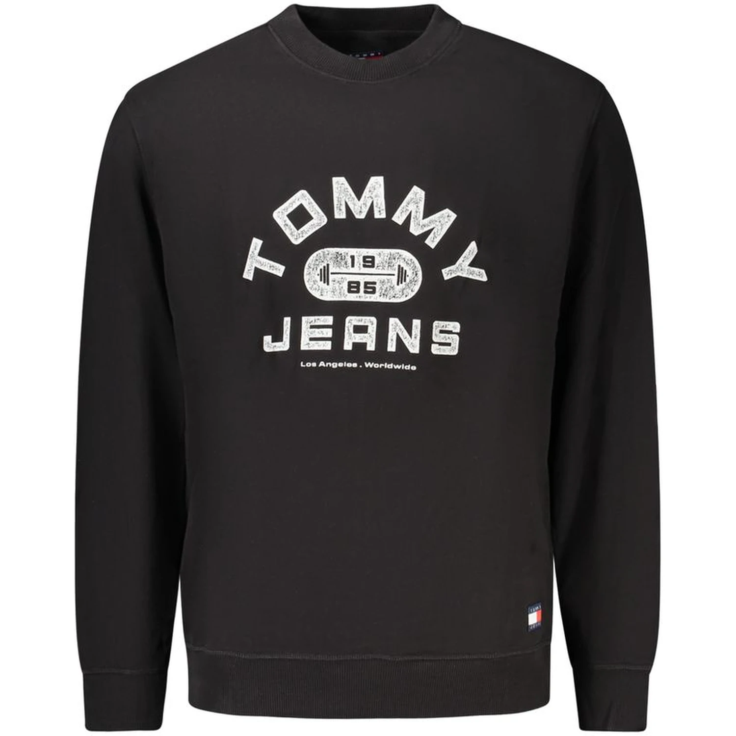Black Cotton Men's Sweatshirt