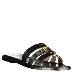 Black Leather Women's Sandal
