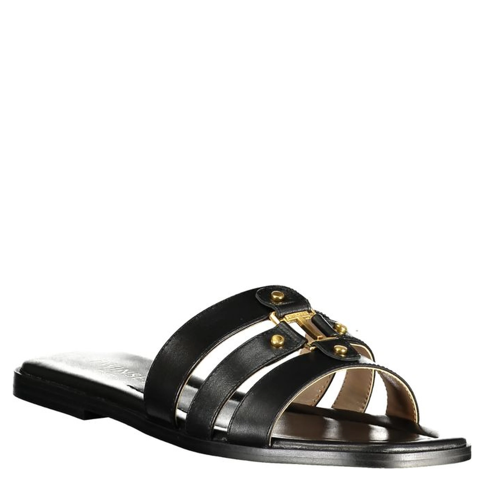 Black Leather Women's Sandal