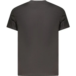 Black Cotton Mens T-Shirt