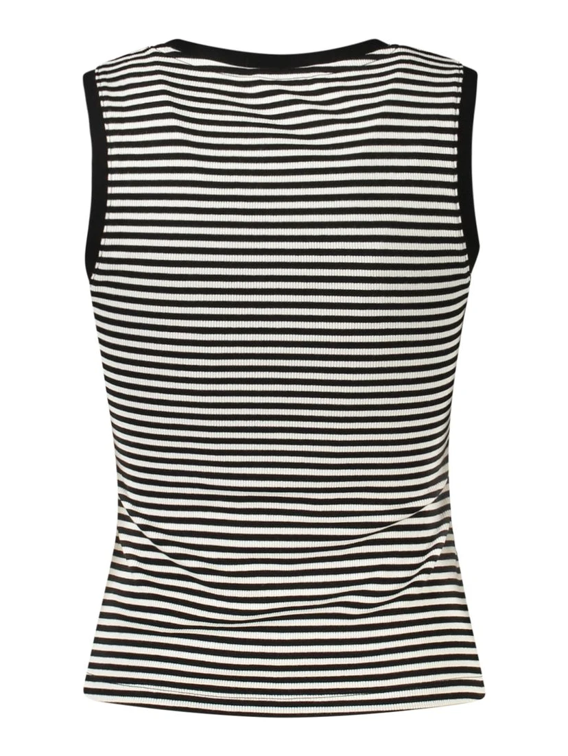 Black Cotton Women's Tank Top