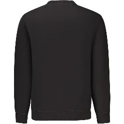 Black Cotton Men's Sweatshirt