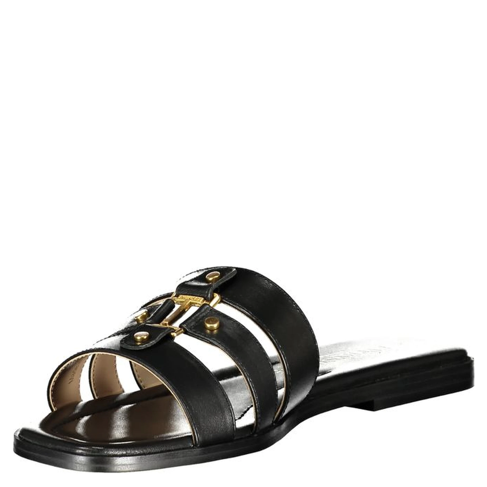 Black Leather Women's Sandal