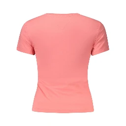 Pink Cotton Women's T-Shirt