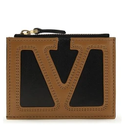 محفظة بوس توروس من جلد العجل الأسود